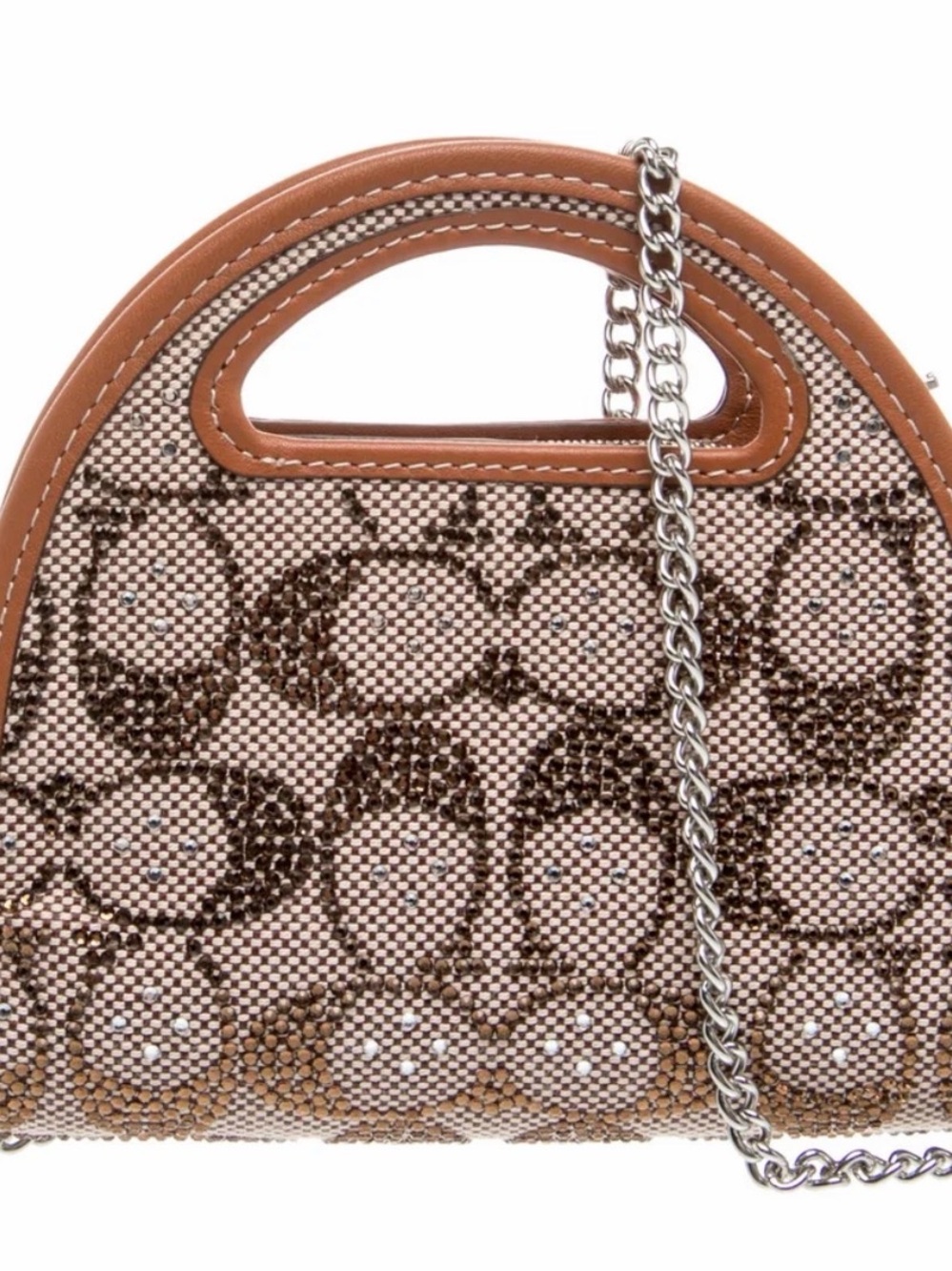 NWOT Limited Coach Top Handle Card Case In Crystal Signature Jacquard CX243 - Picture 4 of 7